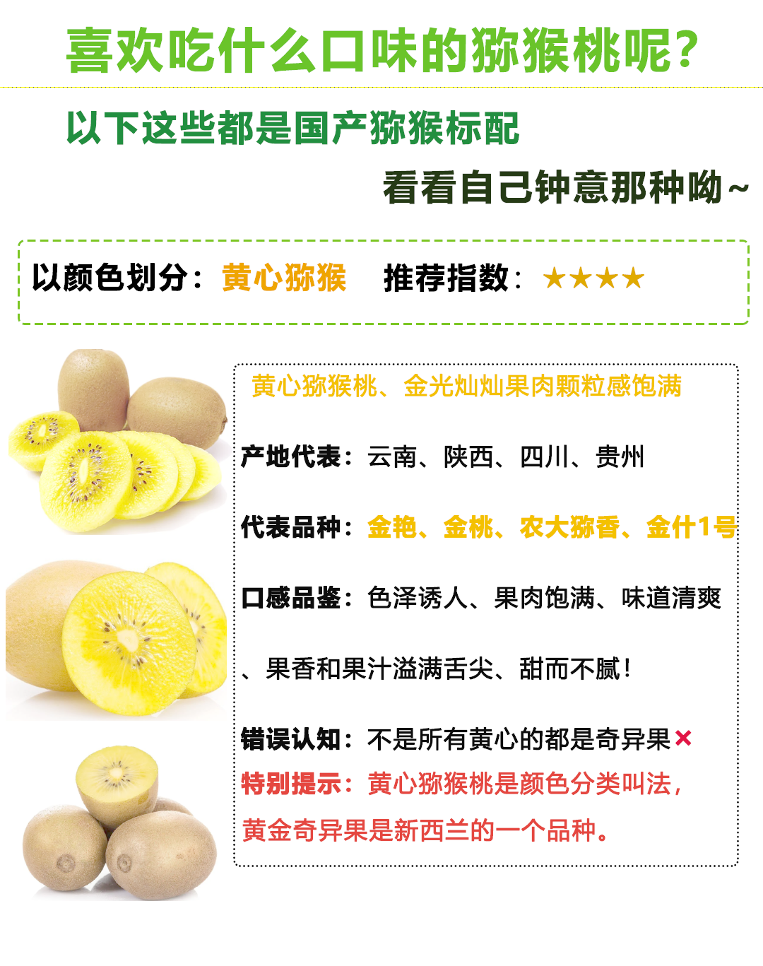 绿心猕猴桃、翠香、徐香猕猴桃，